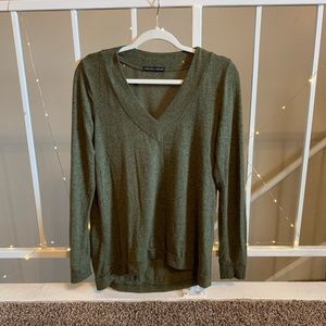 Harlowe & Graham Green V-Neck Sweater